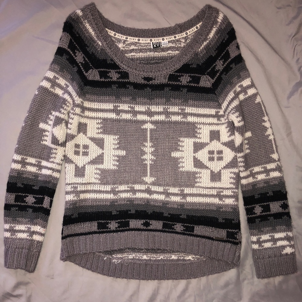 Aztec pattern sweater